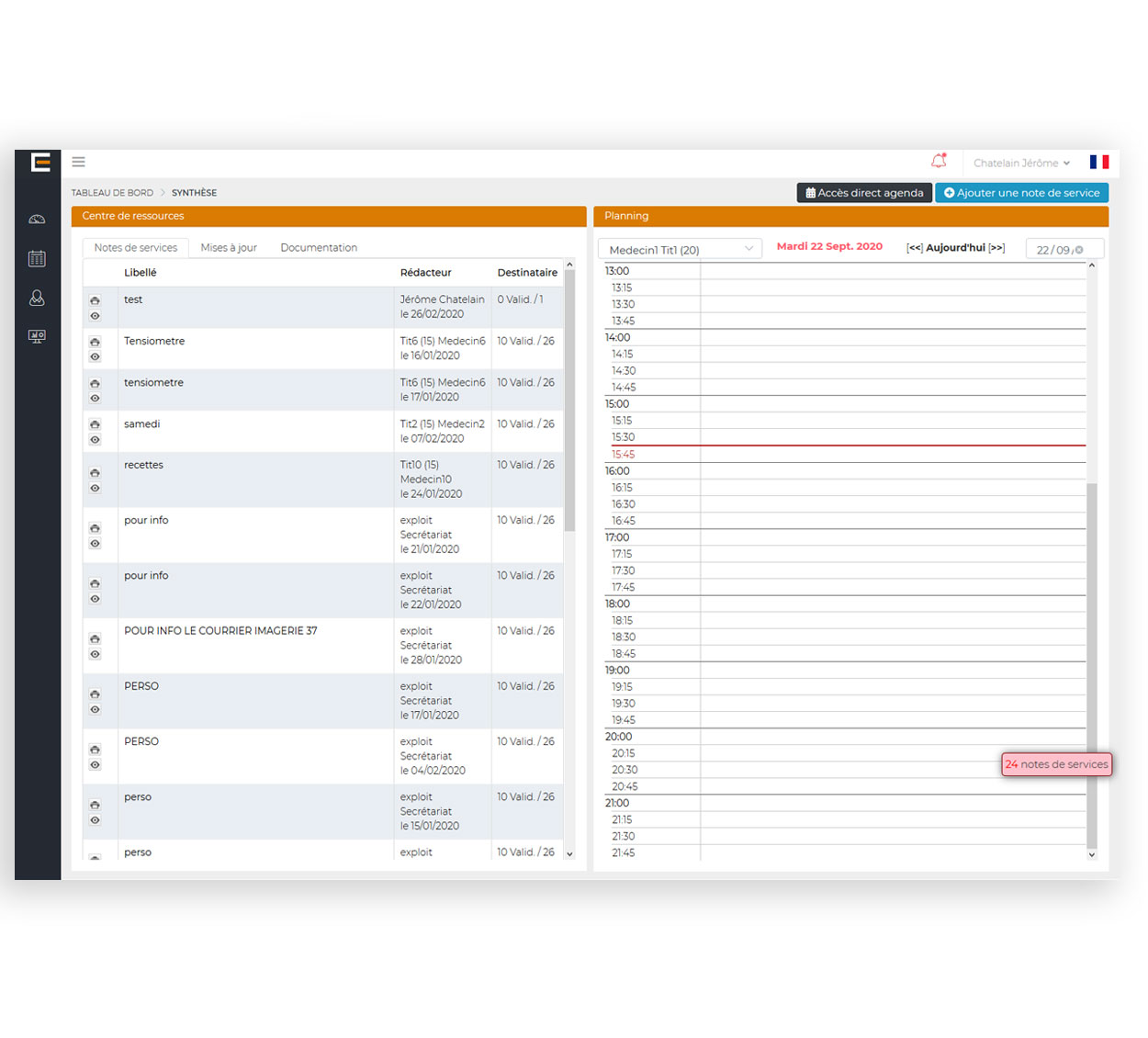 Agenda médical - Prise de RDV en ligne