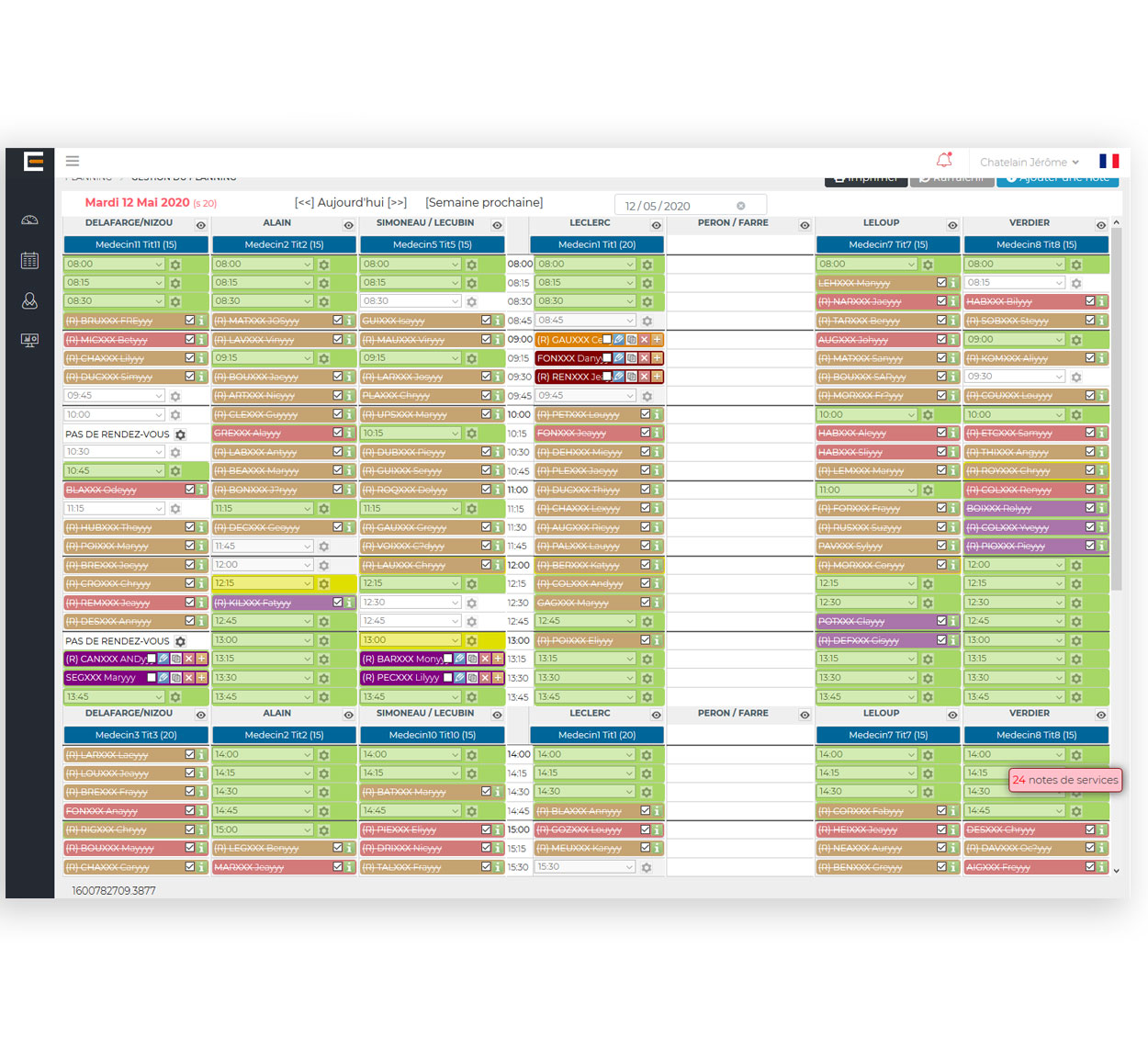 Gestion planning cabinet médical